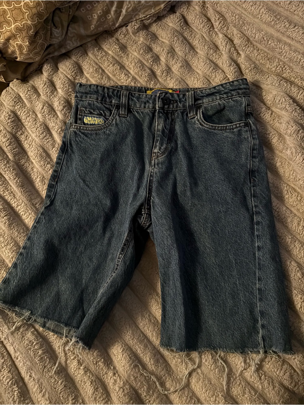 Empyre Dark Blue Relaxed Denim Shorts